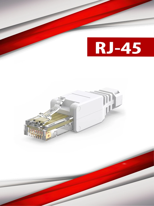 Разъём RJ45 CAT6 без обжима – быстрое соединение без инструментов - 