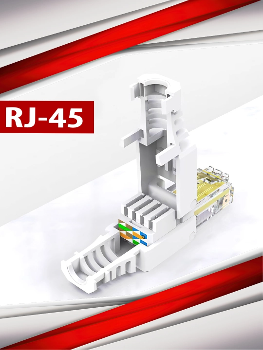 Разъём RJ45 CAT6 без обжима – быстрое соединение без инструментов