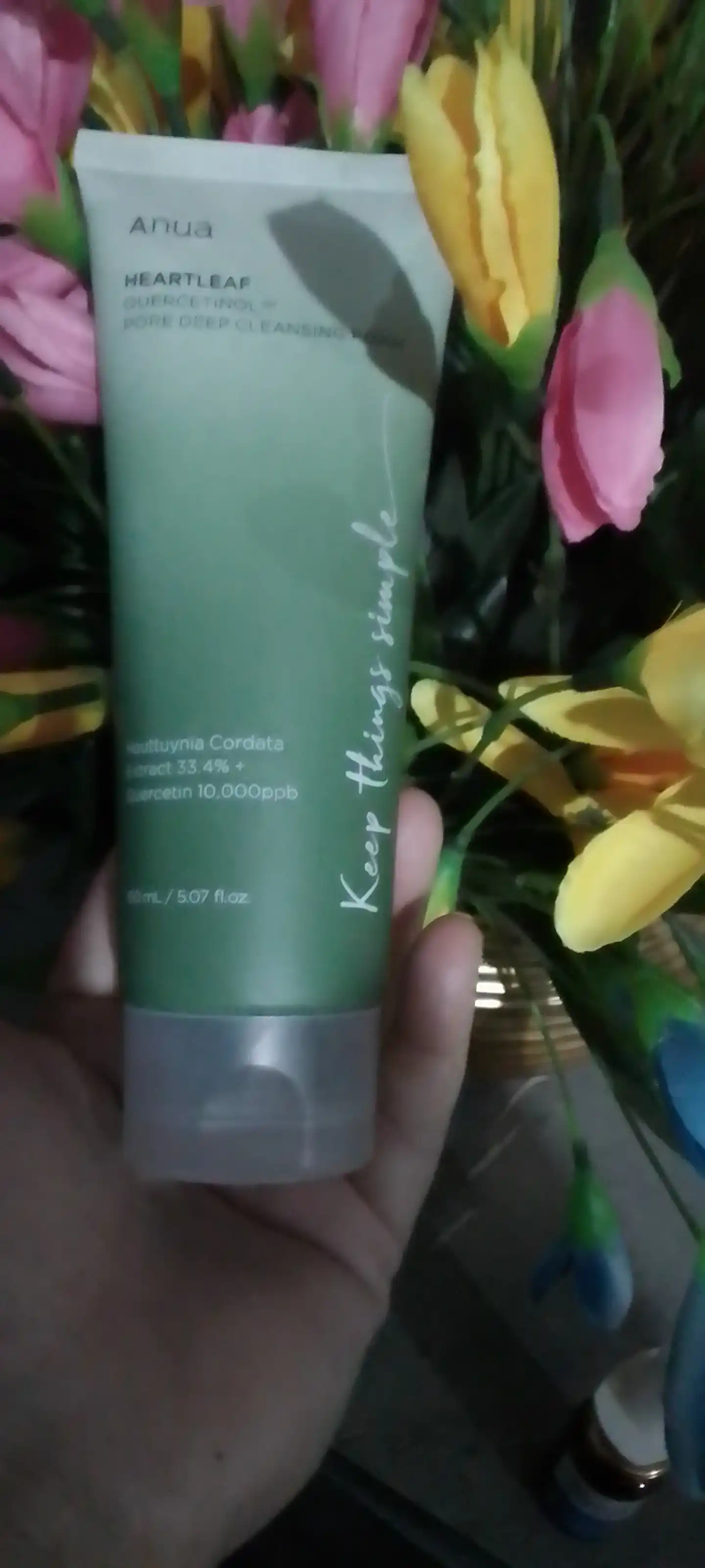 Yuzni yuvish uchun tozalovchi ko'pik, aknega qarshi, terini namlaydi, Anua, 150 ml