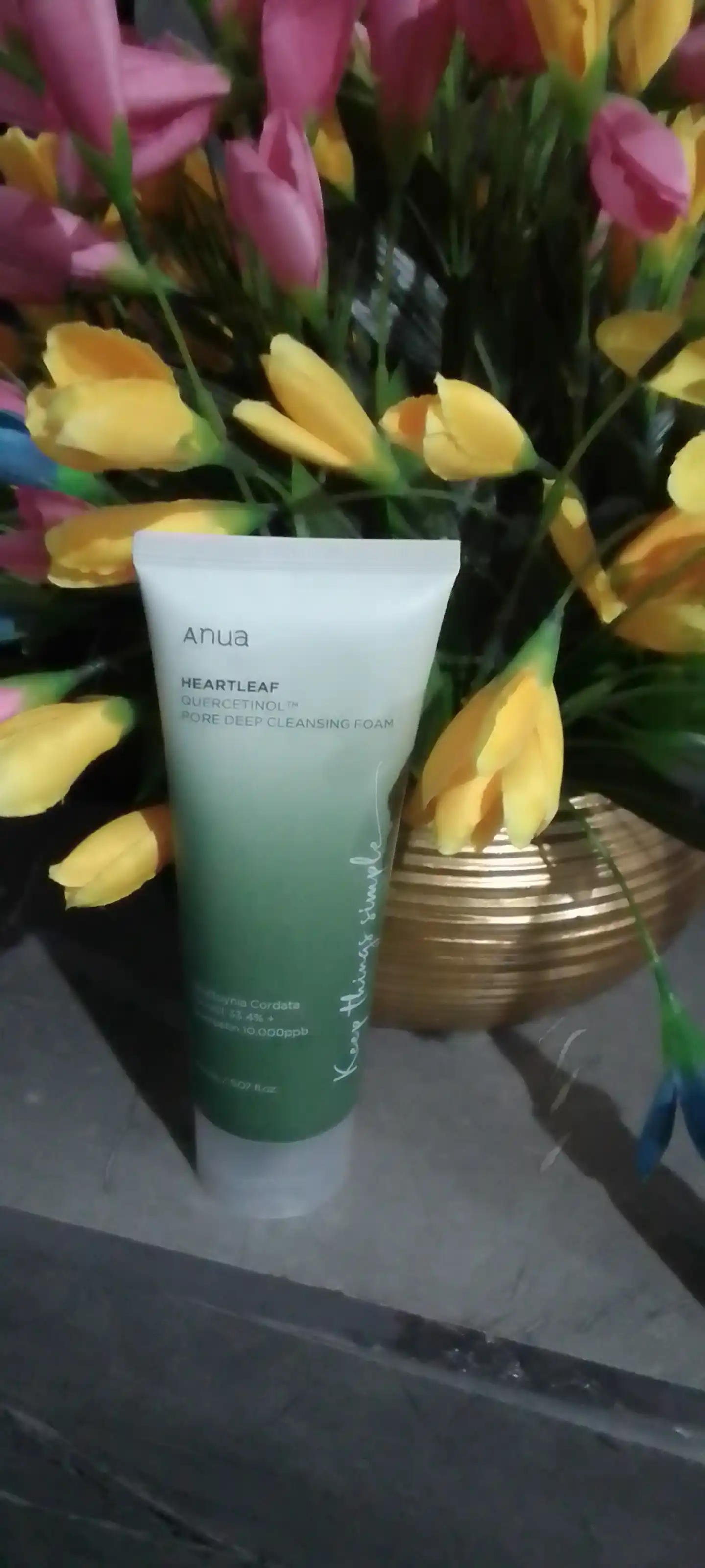 Yuzni yuvish uchun tozalovchi ko'pik, aknega qarshi, terini namlaydi, Anua, 150 ml