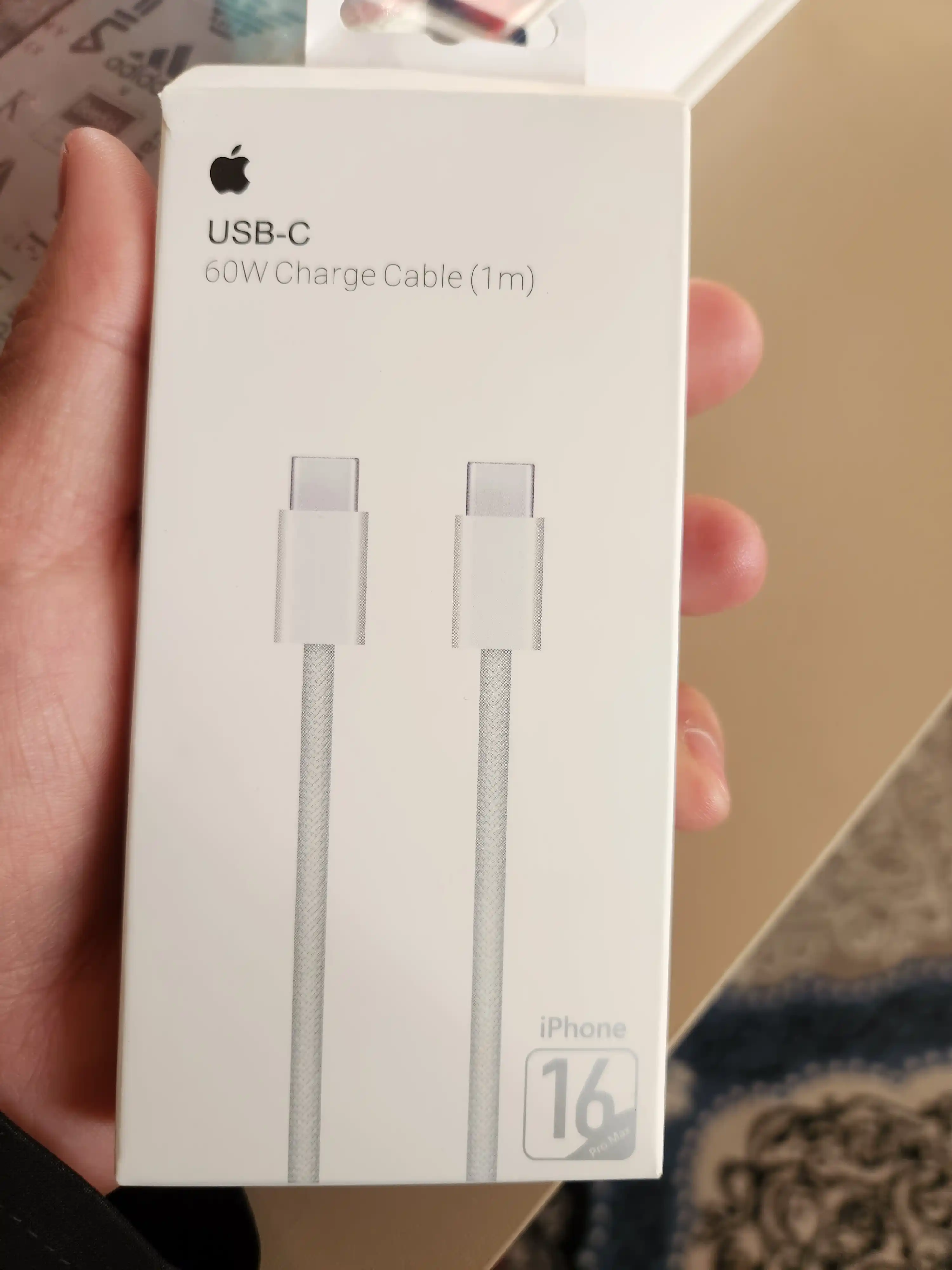 Iphone zaryadka 16 Pro MaxType-C/USB-C Lightning  va tezkor zaryadnik kabeli, 25 Vt