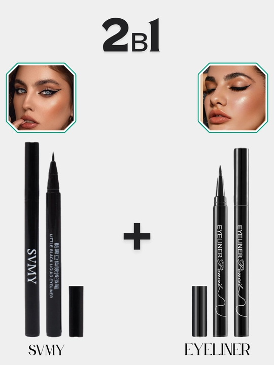 Фломастер для подводки глаз SVMY и EYELINER, 2 в 1, водостойкий