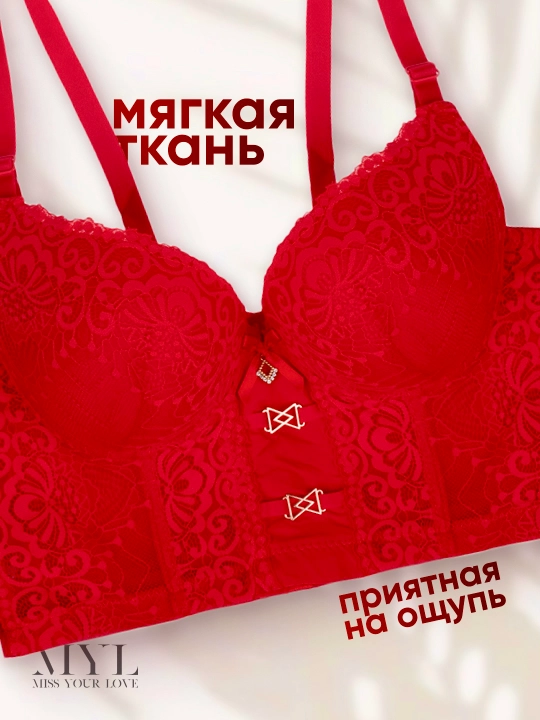 Женский комплект нижнего белья, корсетный бюстгальтер и трусики, чашка С
