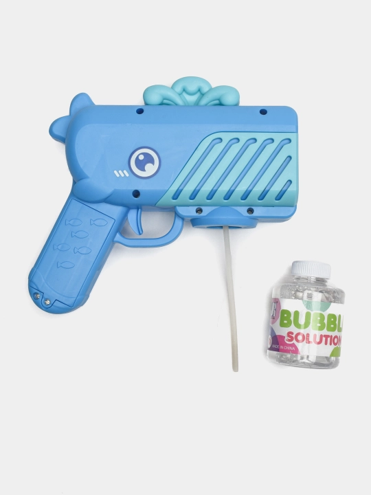 Генератор мыльных пузырей детский, на батарейках BUBBLE GUN
