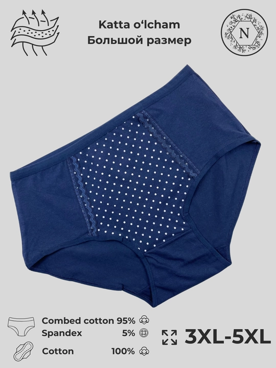 Ayollar uchun maksi tursiklar paxtali 3XL-5XL, nafas oladigan, gipyurli - 