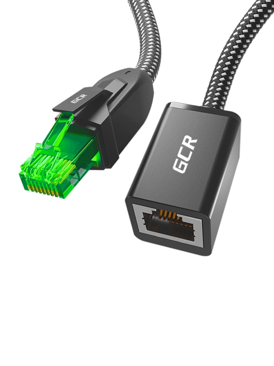 Патч-корд удлинитель CAT6 GCR RJ45 10 Гбит/с кабель для интернета, нейлон