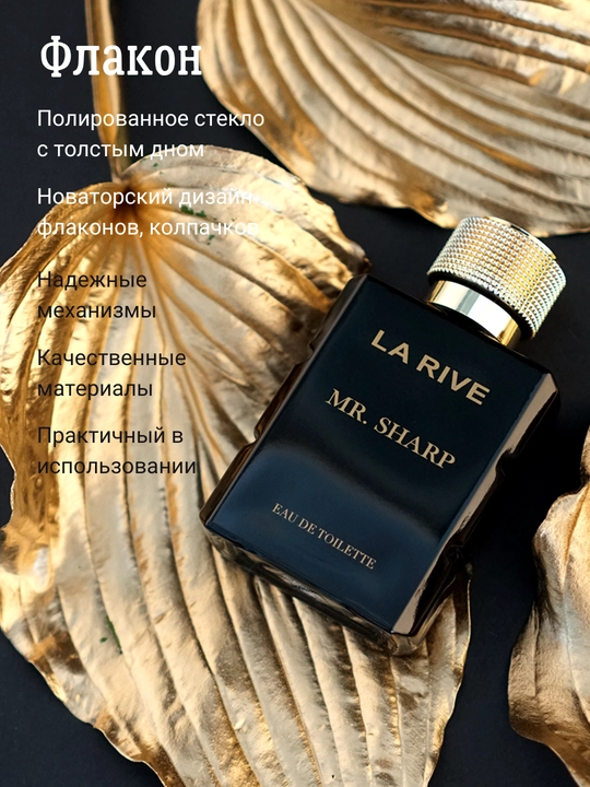 Erkaklar xushbo'ylangan suvi MR. SHARPEDT, 100 ml, La Rive