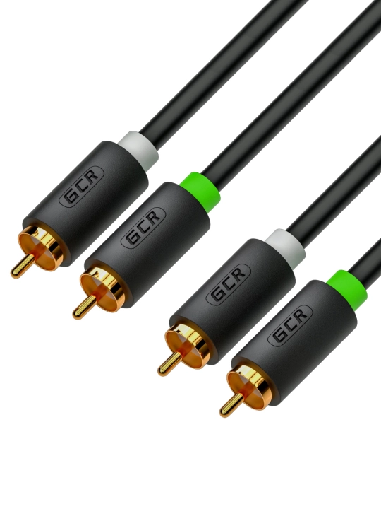 2 RCA – 2 RCA audio kabel (tulpanchali) — analog audio signal uzatish uchun