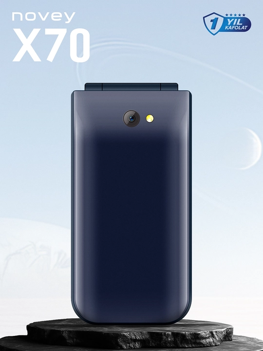 Novey X70 mobil telefon-raskladushka, 2 SIM, kamerasiz, knopkali