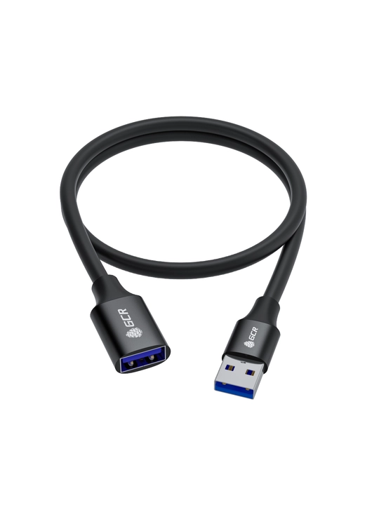 Удлинитель USB 3.0 для флешки AM/AF GCR PRO 5 Гбит/с экран армирование