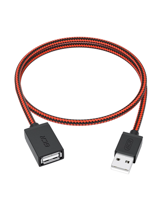 GCR USB 2.0 AM/AF uzatgich – sichqon, veb-kamera, kartao‘quvchi va boshqalar uchun - 