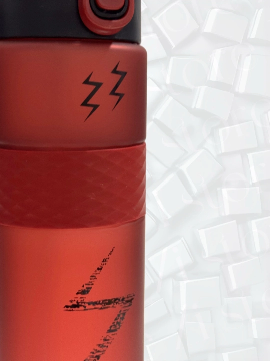Qulfli, trubkali suv uchun mat sport butilkasi, 900 ml / Zi Store
