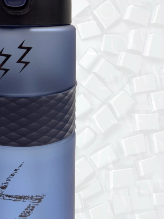 Qulfli, trubkali suv uchun mat sport butilkasi, 900 ml / Zi Store