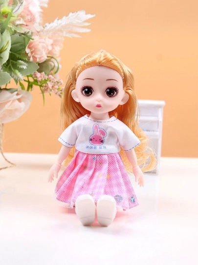 Кукла для девочек, шарнирная — BABYMAM-BARBIE-РОЗОВ