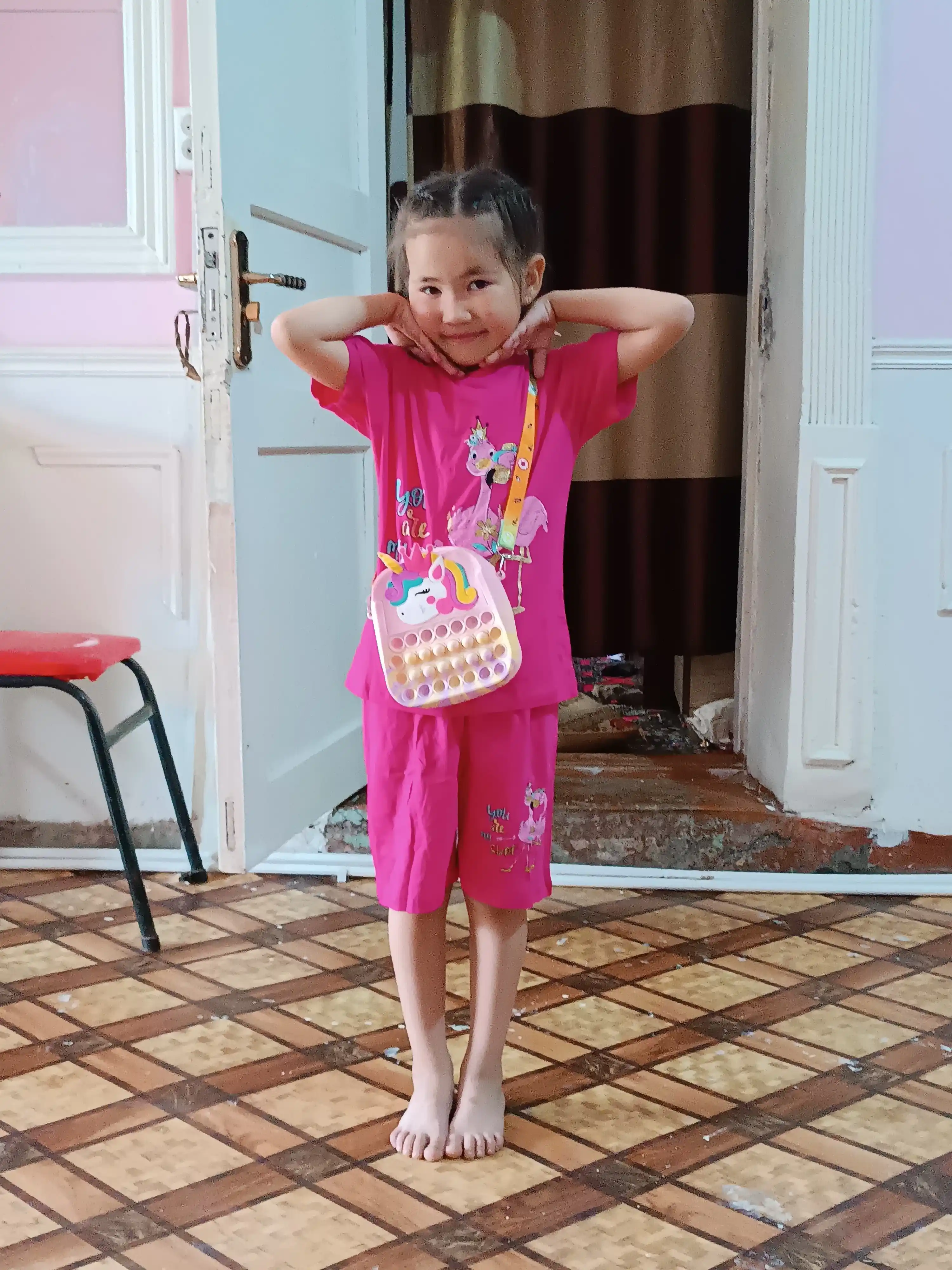 Футболка и шорты для девочек 5-8 лет, CHASTE