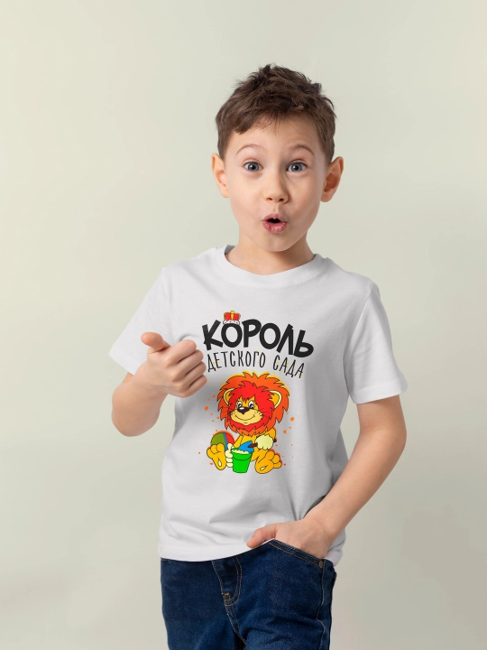 Bolalar uchun qiziqarli printli futbolka, T-sod - 