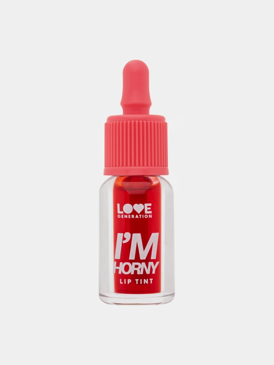 Тинт для губ Love Generation Im Horny, стойкий, на водной основе, тон 01, красный, 2,5 мл