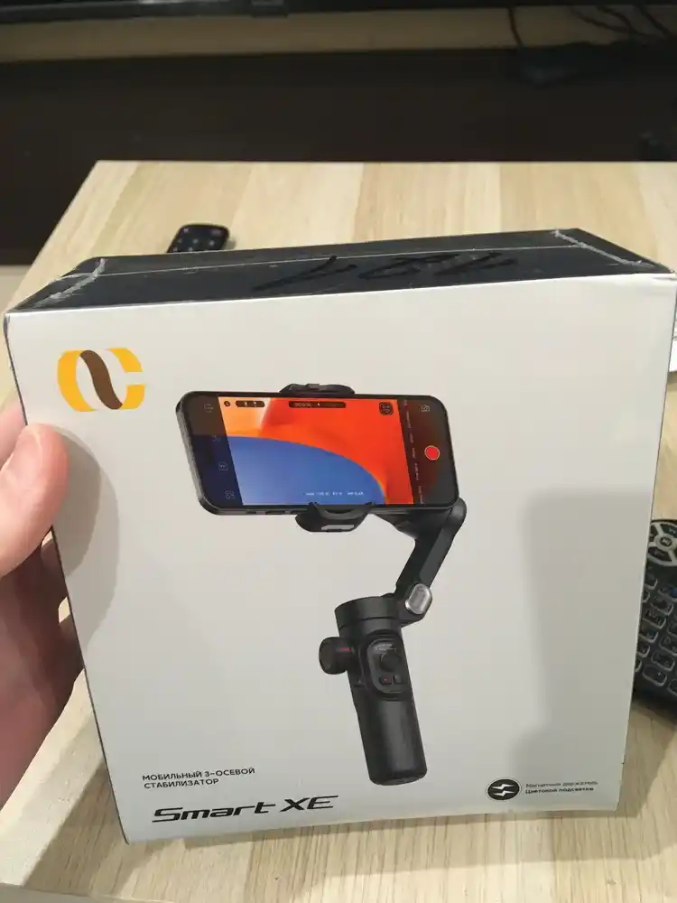 Smart XE 3-eksenli telefon stabilizatori, AI kuzatuv moduli bilan professional