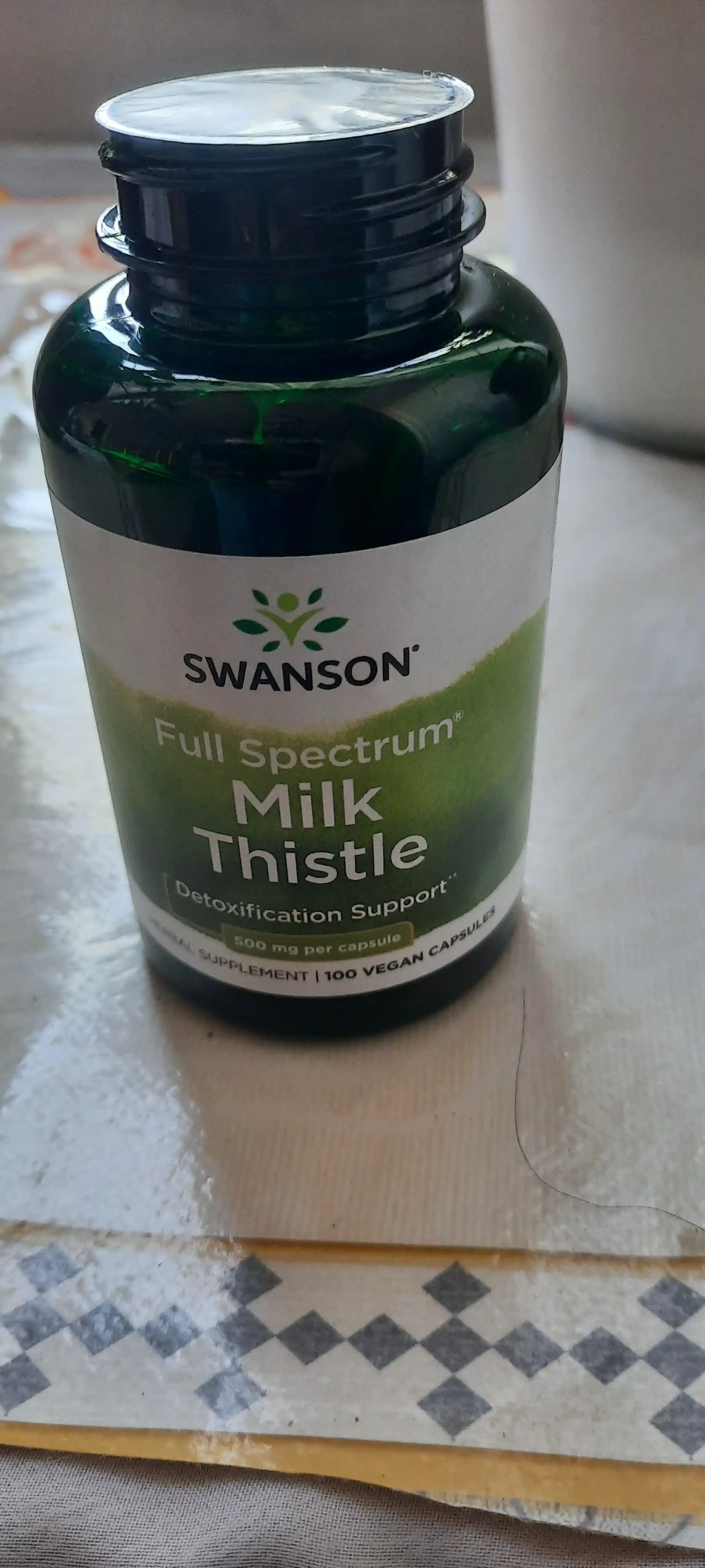 Swanson Sut qushqo'nmasi to'liq spektrlik, kapsulalar