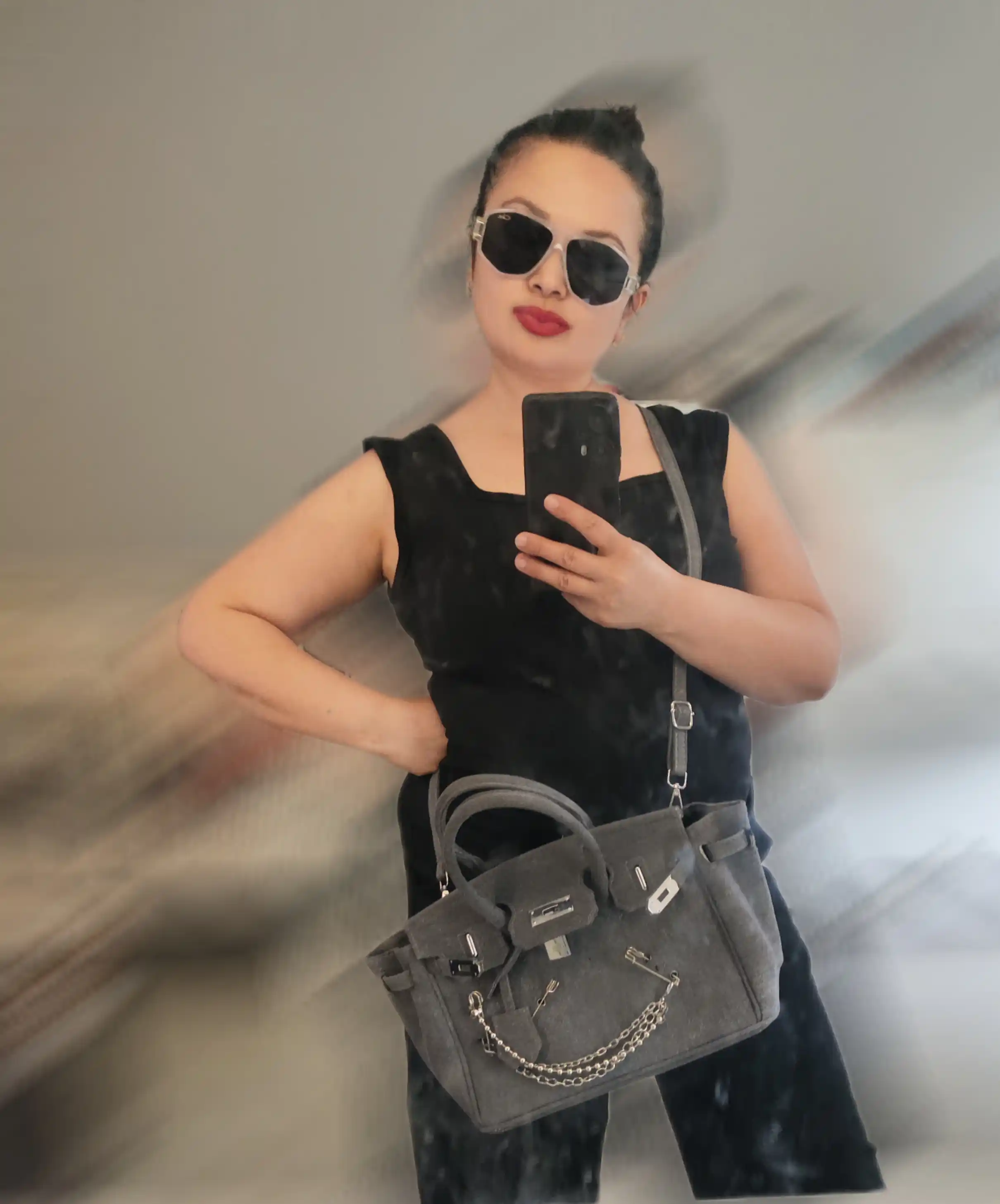 Ayollar uchun Hermes Birkin uslubidagi jinsi sumka, qulfli, yelka orqali, cross-bodi