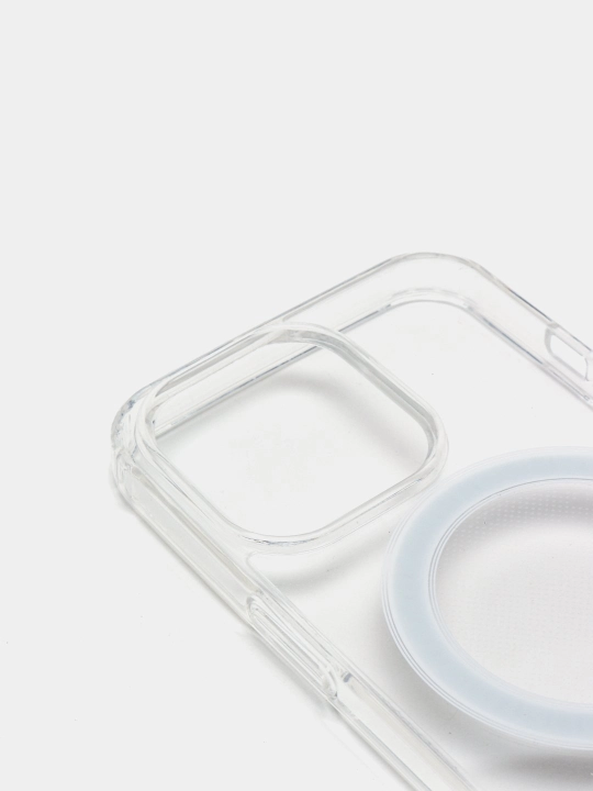 Чехол MagSafe iPhone 7, 8, SE, XR, 12, 13, 15, 16, 17 ProMax, 16 Pro Max, Mini, прозрачный