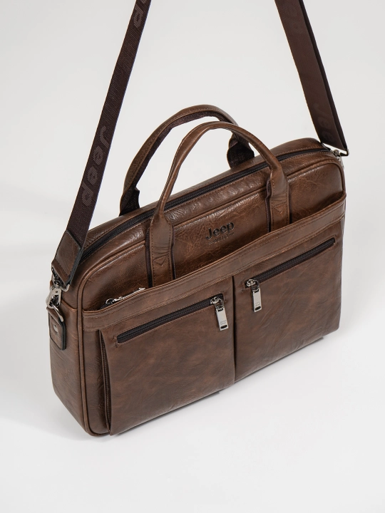 Сумка для ноутбука, кожаная