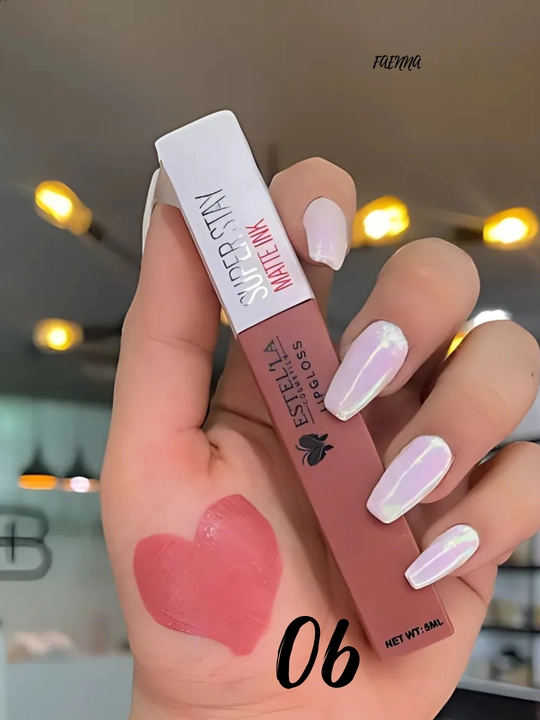Super uzoq muddatli mat lab bo'yog'i "Super Stay Matte Ink", har yuz turi uchun 8 ta soya
