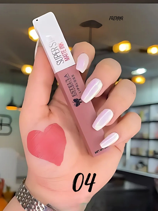 Super uzoq muddatli mat lab bo'yog'i "Super Stay Matte Ink", har yuz turi uchun 8 ta soya