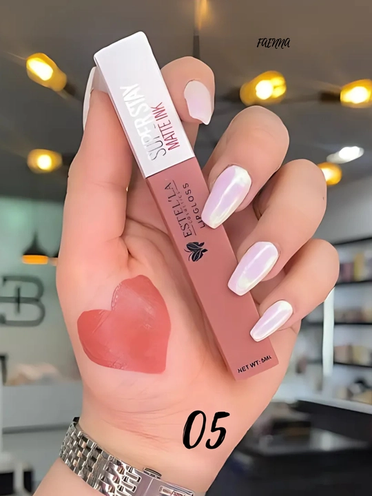 Super uzoq muddatli mat lab bo'yog'i "Super Stay Matte Ink", har yuz turi uchun 8 ta soya
