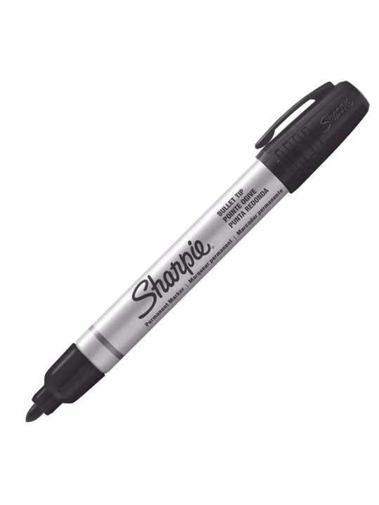 Sharpie har qanday sirt uchun, ultra yupqa doimiy qora marker