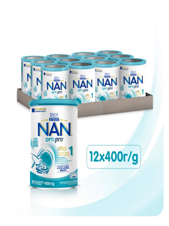 Nestle Nan Optipro aralashmasi 1 tug'ilgandan beri, 400 gr