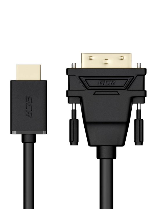 GCR Smart TV PS4 monitor uchun HDMI - DVI-D ikki tomonlama adapter kabeli