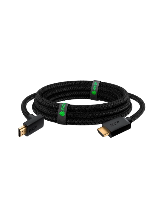 Угловой кабель HDMI 2.0 нейлон Ultra HD 4K 60Hz 3D для Apple TV Smart TV PS4 монитора - 