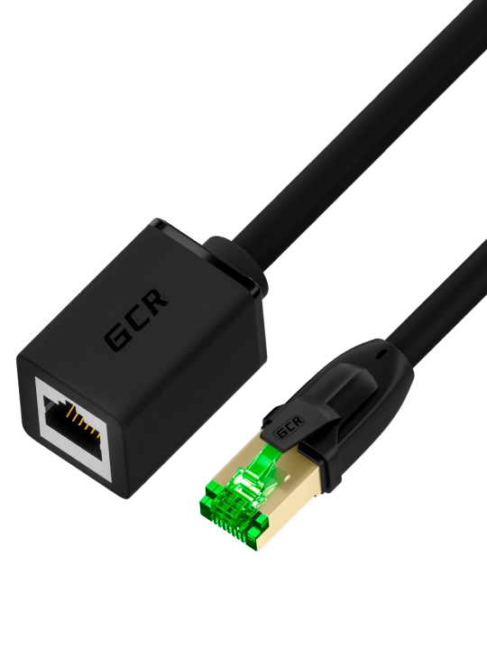 Удлинитель интернет кабеля FTP GCR cat.6 10 Гбит/c RJ45