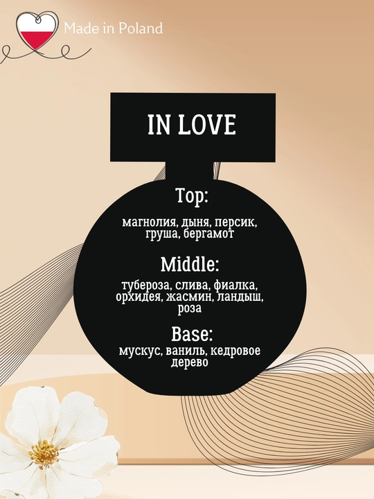 Ayollar parfyumeriya suvi IN LOVE 90 ml, La Rive