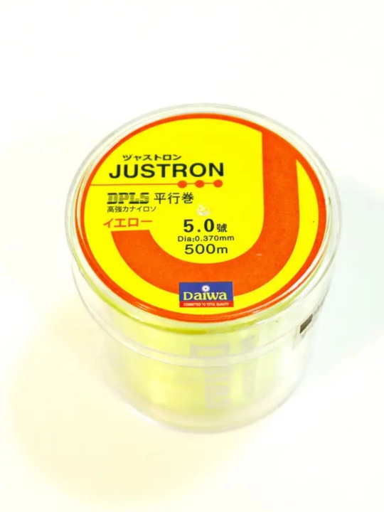 Daiwa JustrON DPLS 500 m baliq ovlash uchun monofilament leska