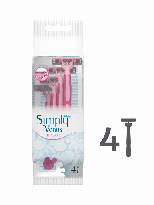 Gillette Simply Venus3 Basic Одноразовая бритва для женщин, 4шт - 