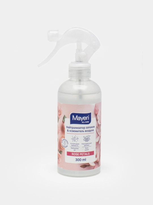 Освежитель воздуха на водной основе MAYERI All-Care, "Лепестки роз", 300 мл