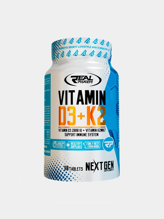 Витам Д3+К2 90 таблеток от Real Pharm Европа Vitam D3+K2 90 tab