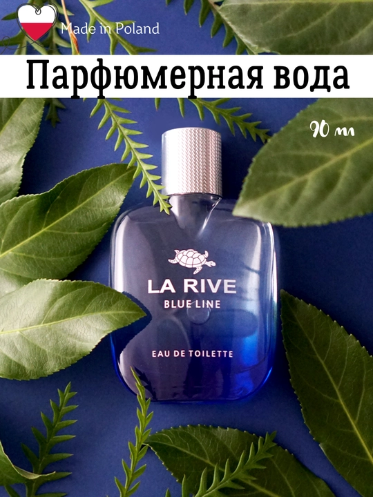 Erkaklar xushbo'ylangan suvi LA RIVE BLUE LINE, 90 ml - 