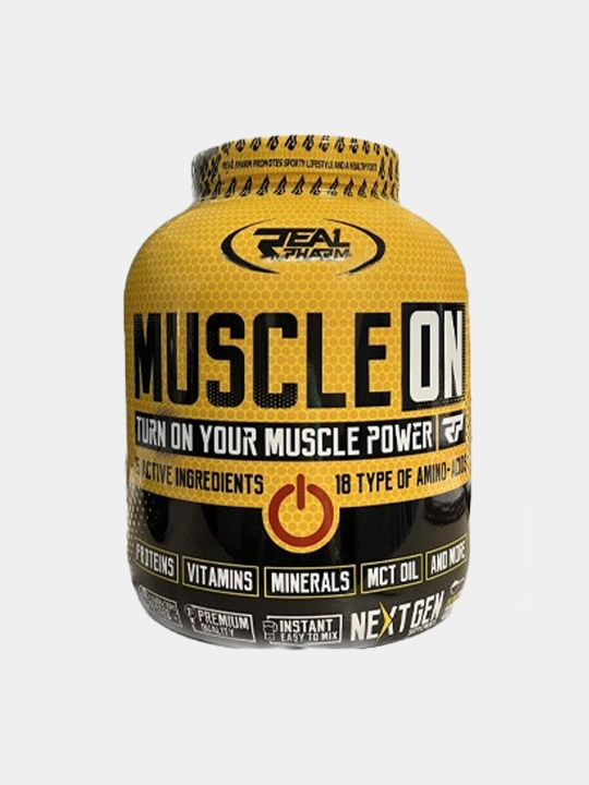 Real Pharm Muscle ON 1000 грм/2270 г – сывороточный протеин для набора массы, 66 порций