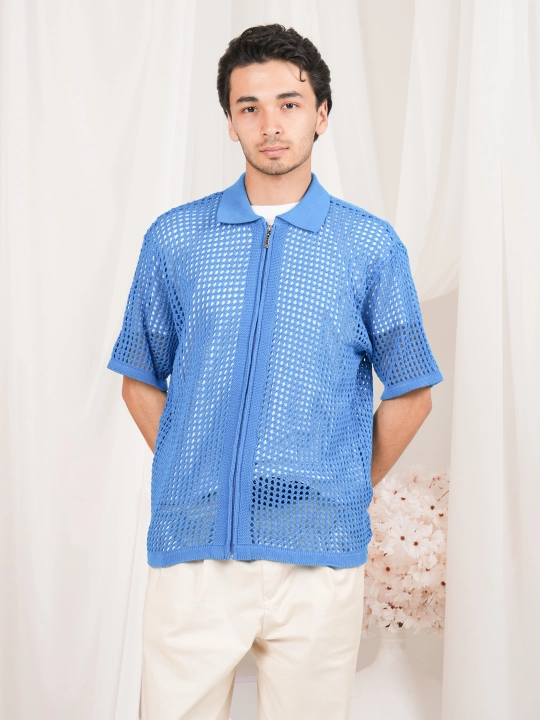 Didov Triko erkaklar trikotaj ko'ylagi zamok bilan, M L XL razmerli