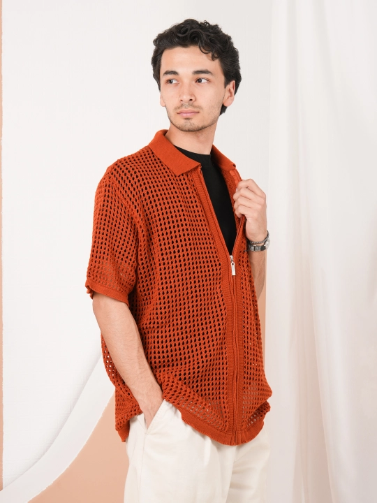 Didov Triko erkaklar trikotaj ko'ylagi zamok bilan, M L XL razmerli