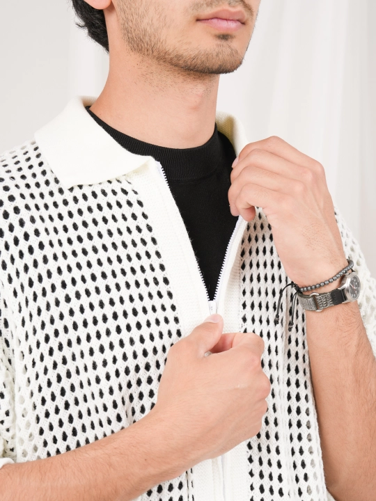Didov Triko erkaklar trikotaj ko'ylagi zamok bilan, M L XL razmerli