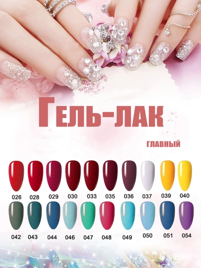 Гель-лак для ногтей и педикюра, набор для подбора цвета