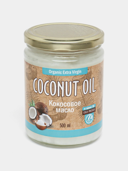 Kokos yog'i Organic Extra Virgin, Biolavka, 200, 350, 500 ml