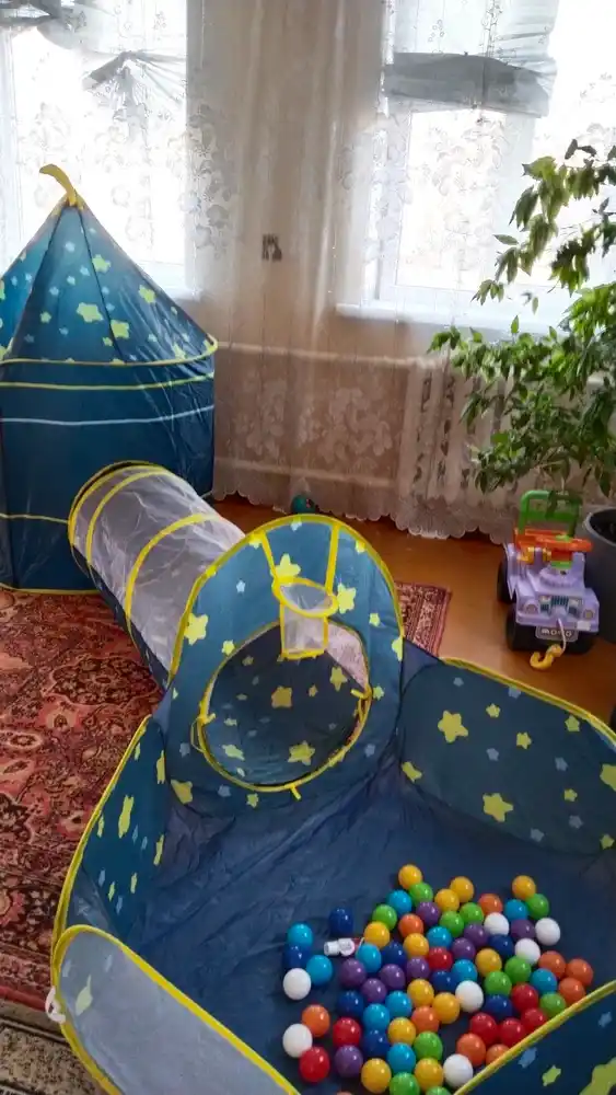 Палатка детская, игровая палатка, Сказочная игровая палатка домик лабиринт, 3 в 1