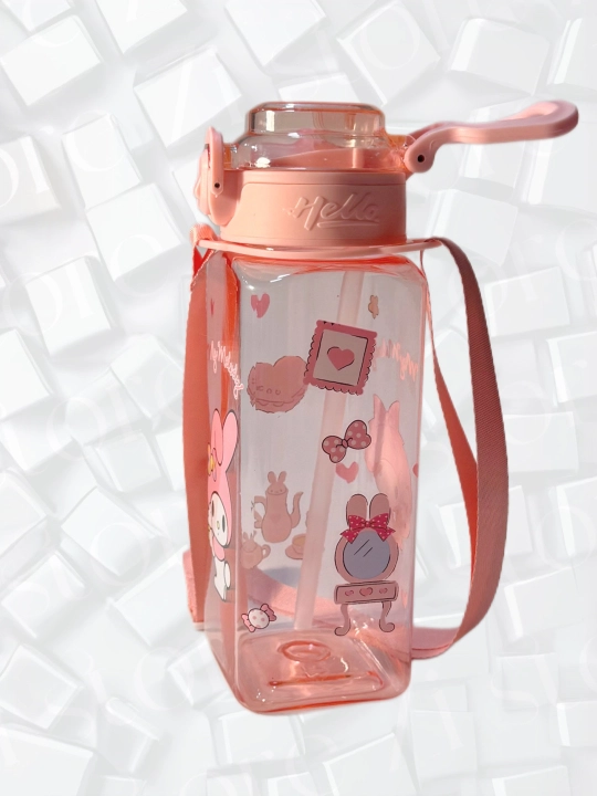 Детская бутылка для воды с силиконовой трубочкой и непроливайка, Zi Store