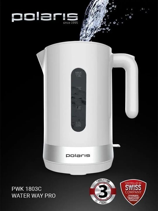 Чайник Polaris PWK 1803C Water Way Pro