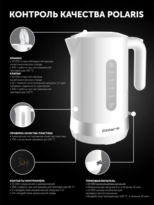 Чайник Polaris PWK 1803C Water Way Pro